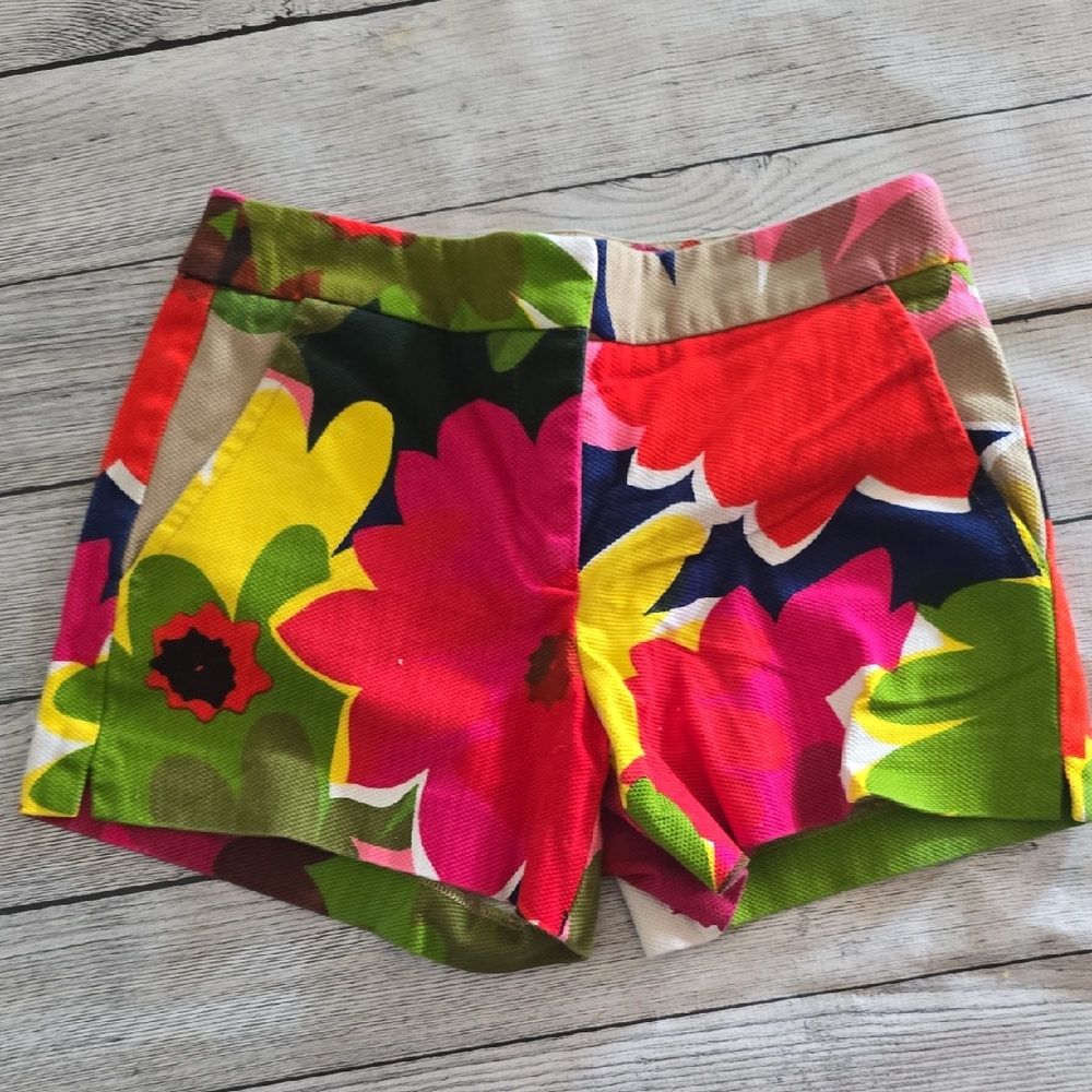 Trina Turk Multicolor Floral High Waist Shorts